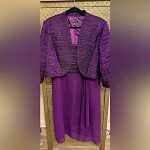 NWOT LE BOS 2 PC Dress And Jacket Set